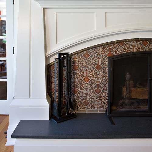 fireplace detail